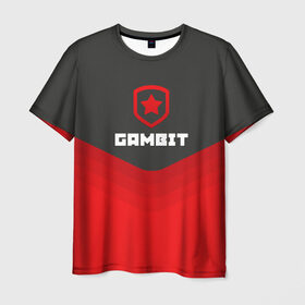 Мужская футболка 3D с принтом Gambit Gaming Uniform в Новосибирске, 100% полиэфир | прямой крой, круглый вырез горловины, длина до линии бедер | counter strike | cs go | gambit | swat | terrorist | гамбит | контр страйк | кс го | спецназ