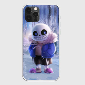Чехол для iPhone 12 Pro Max с принтом Winter forest & Sans в Новосибирске, Силикон |  | sans | андертейл | подземелье | санс