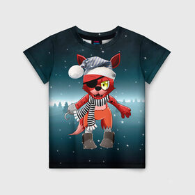 Детская футболка 3D с принтом Five Nights At Freddy`s в Новосибирске, 100% гипоаллергенный полиэфир | прямой крой, круглый вырез горловины, длина до линии бедер, чуть спущенное плечо, ткань немного тянется | fnaf | freddy | бонни | медведь | мишка | фнаф | фокси | фредди