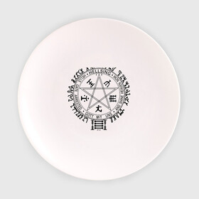 Тарелка с принтом Печать Кромвеля в Новосибирске, фарфор | диаметр - 210 мм
диаметр для нанесения принта - 120 мм | Тематика изображения на принте: хеллсинг