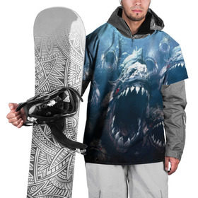 Накидка на куртку 3D с принтом Голодные пираньи в Новосибирске, 100% полиэстер |  | еда | зубы | клыки | кровь | людоед | монстр | пираньи | пиранья | рыбы | ужас | хищник | челюсти | чудовище