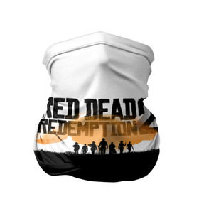 Бандана-труба 3D с принтом Red Dead Redemption 2 в Новосибирске, 100% полиэстер, ткань с особыми свойствами — Activecool | плотность 150‒180 г/м2; хорошо тянется, но сохраняет форму | rdr | rdr2 | red dead redemption 2 | rockstar | дикий запад | ковбои
