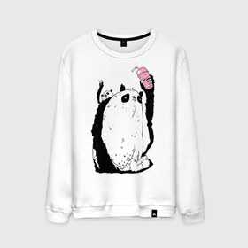 Мужской свитшот хлопок с принтом panda в Новосибирске, 100% хлопок |  | dd | drop dead | dropdead | milk | milkshake | panda | tmblr | tumbler