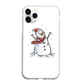Чехол для iPhone 11 Pro Max матовый с принтом Снеговик в Новосибирске, Силикон |  | happy new year | new year | santa claus | дед мороз | дедушка мороз | новый год | санта клаус | снеговик