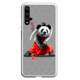 Чехол для Honor 20 с принтом Master Panda в Новосибирске, Силикон | Область печати: задняя сторона чехла, без боковых панелей | ninja | panda | ниндзя | панда