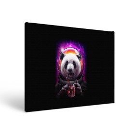 Холст прямоугольный с принтом Panda Cosmonaut в Новосибирске, 100% ПВХ |  | Тематика изображения на принте: bear | galaxy | panda | space | star | астронавт | галактика | звезда | космонавт | космос | медведь | панда