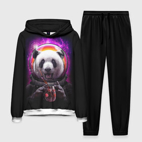 Мужской костюм 3D (с толстовкой) с принтом Panda Cosmonaut в Новосибирске,  |  | bear | galaxy | panda | space | star | астронавт | галактика | звезда | космонавт | космос | медведь | панда