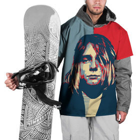 Накидка на куртку 3D с принтом Kurt Cobain в Новосибирске, 100% полиэстер |  | Тематика изображения на принте: curt | hope | kobain | nirvana | кобейн | курт | нирвана