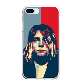 Чехол для iPhone 7Plus/8 Plus матовый с принтом Kurt Cobain в Новосибирске, Силикон | Область печати: задняя сторона чехла, без боковых панелей | curt | hope | kobain | nirvana | кобейн | курт | нирвана