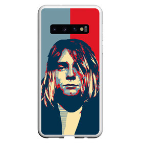 Чехол для Samsung Galaxy S10 с принтом Kurt Cobain в Новосибирске, Силикон | Область печати: задняя сторона чехла, без боковых панелей | curt | hope | kobain | nirvana | кобейн | курт | нирвана