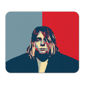 Коврик прямоугольный с принтом Kurt Cobain в Новосибирске, натуральный каучук | размер 230 х 185 мм; запечатка лицевой стороны | curt | hope | kobain | nirvana | кобейн | курт | нирвана