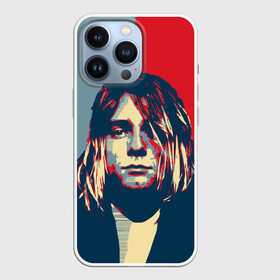 Чехол для iPhone 13 Pro с принтом Kurt Cobain в Новосибирске,  |  | curt | hope | kobain | nirvana | кобейн | курт | нирвана