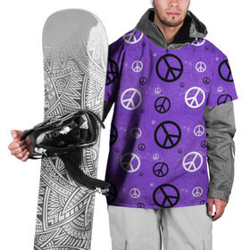 Накидка на куртку 3D с принтом Peace в Новосибирске, 100% полиэстер |  | abstract | hippie | hipster | swag | tie dye | абстракция | свэг | текстура | хиппи | хипстер