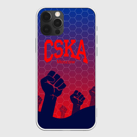 Чехол для iPhone 12 Pro с принтом CSKA Msk в Новосибирске, силикон | область печати: задняя сторона чехла, без боковых панелей | Тематика изображения на принте: moscow | москва | цска