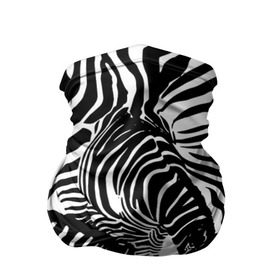 Бандана-труба 3D с принтом Зебра в Новосибирске, 100% полиэстер, ткань с особыми свойствами — Activecool | плотность 150‒180 г/м2; хорошо тянется, но сохраняет форму | дикое | животное | зебра | камуфляж | лошадь | маскировка | полосы | текстура | фон | черно белые