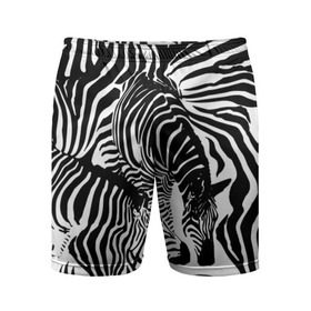 Мужские шорты 3D спортивные с принтом Зебра в Новосибирске,  |  | дикое | животное | зебра | камуфляж | лошадь | маскировка | полосы | текстура | фон | черно белые