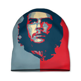 Шапка 3D с принтом Che Guevara в Новосибирске, 100% полиэстер | универсальный размер, печать по всей поверхности изделия | че гевара