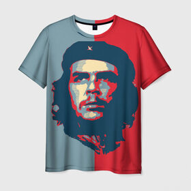 Мужская футболка 3D с принтом Che Guevara в Новосибирске, 100% полиэфир | прямой крой, круглый вырез горловины, длина до линии бедер | Тематика изображения на принте: че гевара