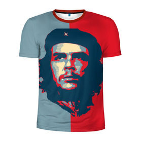 Мужская футболка 3D спортивная с принтом Che Guevara в Новосибирске, 100% полиэстер с улучшенными характеристиками | приталенный силуэт, круглая горловина, широкие плечи, сужается к линии бедра | че гевара