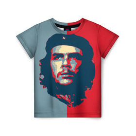 Детская футболка 3D с принтом Che Guevara в Новосибирске, 100% гипоаллергенный полиэфир | прямой крой, круглый вырез горловины, длина до линии бедер, чуть спущенное плечо, ткань немного тянется | че гевара