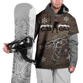 Накидка на куртку 3D с принтом Новогодний cs:go пустынный повстанец в Новосибирске, 100% полиэстер |  | counter | csgo | strike | кейс | кс го | ксго | повстанец | пустынный | скин
