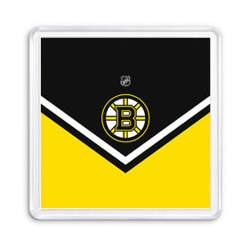 Магнит 55*55 с принтом Boston Bruins в Новосибирске, Пластик | Размер: 65*65 мм; Размер печати: 55*55 мм | Тематика изображения на принте: america | canada | hockey | nhl | usa | америка | бостон | брюинз | канада | лед | нхл | сша | хоккей