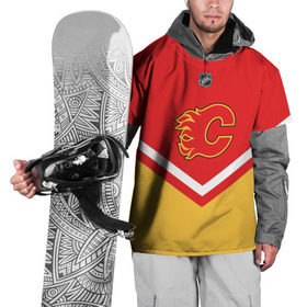 Накидка на куртку 3D с принтом Calgary Flames в Новосибирске, 100% полиэстер |  | 