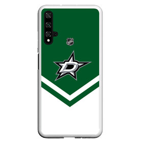 Чехол для Honor 20 с принтом Dallas Stars в Новосибирске, Силикон | Область печати: задняя сторона чехла, без боковых панелей | Тематика изображения на принте: america | canada | hockey | nhl | usa | америка | даллас | канада | лед | нхл | старз | сша | хоккей