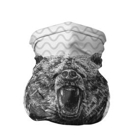 Бандана-труба 3D с принтом Bear Dreamcatcher в Новосибирске, 100% полиэстер, ткань с особыми свойствами — Activecool | плотность 150‒180 г/м2; хорошо тянется, но сохраняет форму | bear | beast | forest | russia | siberian | зверь | лес | ловец | медведь | россия | сибирь | сон | ярость