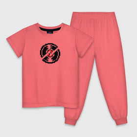 Детская пижама хлопок с принтом Dave Striders logo в Новосибирске, 100% хлопок |  брюки и футболка прямого кроя, без карманов, на брюках мягкая резинка на поясе и по низу штанин
 | homestuck | strider | t shirt_logo | дейв_страйдер | страйдер | хоумстак
