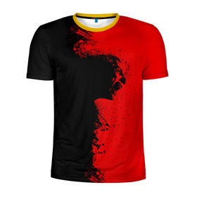 Мужская футболка 3D спортивная с принтом Blood Rage в Новосибирске, 100% полиэстер с улучшенными характеристиками | приталенный силуэт, круглая горловина, широкие плечи, сужается к линии бедра | blood | dark | killer | monster | zombie | зомби | кровь | монстр | нечисть