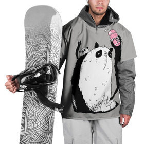 Накидка на куртку 3D с принтом panda в Новосибирске, 100% полиэстер |  | Тематика изображения на принте: dd | drop dead | dropdead | panda