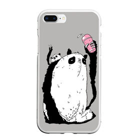 Чехол для iPhone 7Plus/8 Plus матовый с принтом panda в Новосибирске, Силикон | Область печати: задняя сторона чехла, без боковых панелей | Тематика изображения на принте: dd | drop dead | dropdead | panda