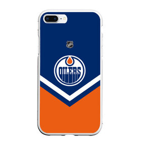 Чехол для iPhone 7Plus/8 Plus матовый с принтом Edmonton Oilers в Новосибирске, Силикон | Область печати: задняя сторона чехла, без боковых панелей | america | canada | hockey | nhl | usa | америка | детройт | канада | лед | нхл | ойлерз | сша | хоккей | эдмонтон