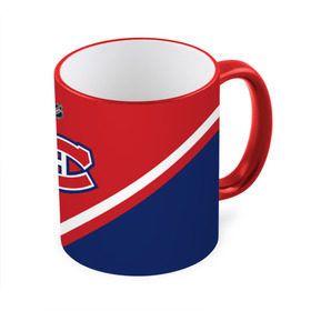 Кружка 3D с принтом Montreal Canadiens в Новосибирске, керамика | ёмкость 330 мл | Тематика изображения на принте: america | canada | hockey | nhl | usa | америка | канада | канадиенс | лед | монреаль | нхл | сша | хоккей