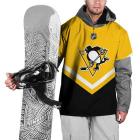 Накидка на куртку 3D с принтом Pittsburgh Penguins в Новосибирске, 100% полиэстер |  | america | canada | hockey | nhl | usa | америка | канада | лед | нхл | пингвинз | питтсбург | сша | хоккей