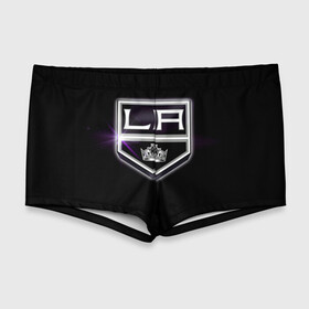 Мужские купальные плавки 3D с принтом Los Angeles Kings в Новосибирске, Полиэстер 85%, Спандекс 15% |  | hockey | kings | los angeles | nhl | корона | нхл | хоккеист | хоккей