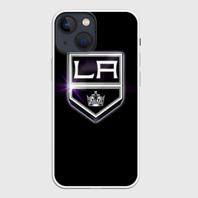 Чехол для iPhone 13 mini с принтом Los Angeles Kings в Новосибирске,  |  | Тематика изображения на принте: hockey | kings | los angeles | nhl | корона | нхл | хоккеист | хоккей