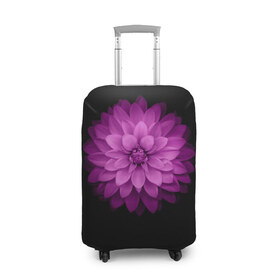 Чехол для чемодана 3D с принтом Violet в Новосибирске, 86% полиэфир, 14% спандекс | двустороннее нанесение принта, прорези для ручек и колес | лепестки | прикольные картинки | фиолетовый | цветочки | цветы