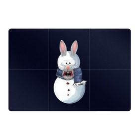 Магнитный плакат 3Х2 с принтом Снэпчат кролик в Новосибирске, Полимерный материал с магнитным слоем | 6 деталей размером 9*9 см | Тематика изображения на принте: snapchat | радуга | снеговик | снэпчат | уши | фильтр | язык
