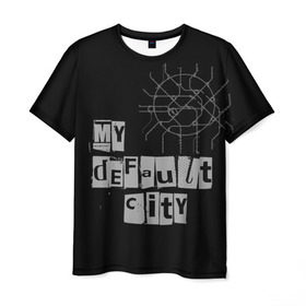 Мужская футболка 3D с принтом Default City в Новосибирске, 100% полиэфир | прямой крой, круглый вырез горловины, длина до линии бедер | default | lifestyle | moscow | город | москва | стиль
