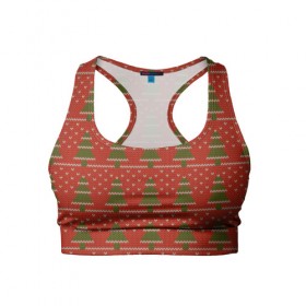 Женский спортивный топ 3D с принтом Простой свитер 2 в Новосибирске, 82% полиэстер, 18% спандекс Ткань безопасна для здоровья, позволяет коже дышать, не мнется и не растягивается |  | ангел | ёлка | ель | зима | колокольчик | нг | новый год | рождество | санта | свитер | сердце | снег