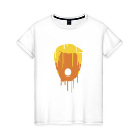 Женская футболка хлопок с принтом Дональд Трамп в Новосибирске, 100% хлопок | прямой крой, круглый вырез горловины, длина до линии бедер, слегка спущенное плечо | 