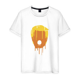 Мужская футболка хлопок с принтом Дональд Трамп в Новосибирске, 100% хлопок | прямой крой, круглый вырез горловины, длина до линии бедер, слегка спущенное плечо. | Тематика изображения на принте: 