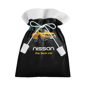 Подарочный 3D мешок с принтом Nissan the best car в Новосибирске, 100% полиэстер | Размер: 29*39 см | nissan | авто | автомобиль | водитель | машина | ниссан | тачка