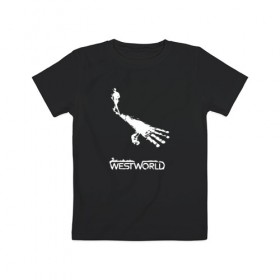 Детская футболка хлопок с принтом Мир дикого запада 1 в Новосибирске, 100% хлопок | круглый вырез горловины, полуприлегающий силуэт, длина до линии бедер | Тематика изображения на принте: 