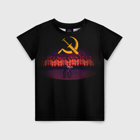 Детская футболка 3D с принтом Mother russia bleeds 2 в Новосибирске, 100% гипоаллергенный полиэфир | прямой крой, круглый вырез горловины, длина до линии бедер, чуть спущенное плечо, ткань немного тянется | indie | mother russia bleeds | игра | игры | инди