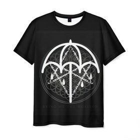 Мужская футболка 3D с принтом Bring Me The Horizon в Новосибирске, 100% полиэфир | прямой крой, круглый вырез горловины, длина до линии бедер | Тематика изображения на принте: bmth | bring me | bring me the horizon | bring me the horizont | doomed | бринг ми | бринг ми зе | бринг ми зе хоризон