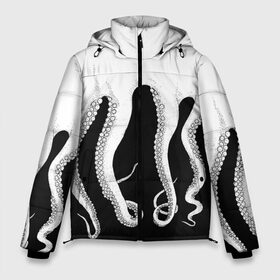 Мужская зимняя куртка 3D с принтом Octopus в Новосибирске, верх — 100% полиэстер; подкладка — 100% полиэстер; утеплитель — 100% полиэстер | длина ниже бедра, свободный силуэт Оверсайз. Есть воротник-стойка, отстегивающийся капюшон и ветрозащитная планка. 

Боковые карманы с листочкой на кнопках и внутренний карман на молнии. | octopus