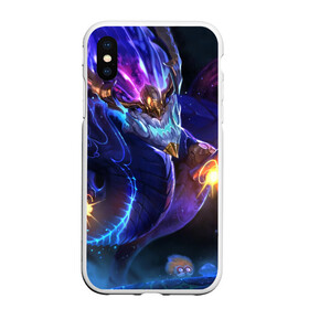 Чехол для iPhone XS Max матовый с принтом Dragon в Новосибирске, Силикон | Область печати: задняя сторона чехла, без боковых панелей | Тематика изображения на принте: aurelion sol | league of legends | аурелион сол | лига легенд